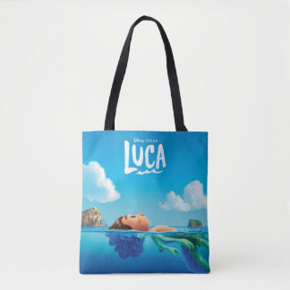Luca | Human & Sea Monster Luca Theatrical Poster Tote Bag