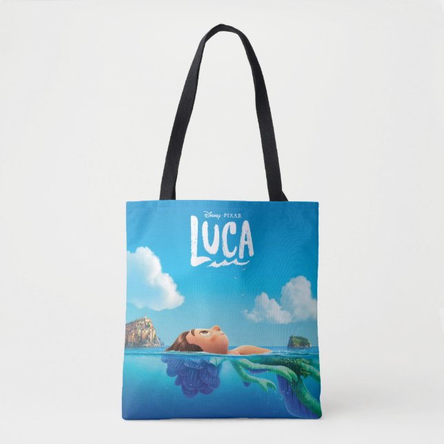 Luca | Human & Sea Monster Luca Theatrical Poster Tote Bag (Front)