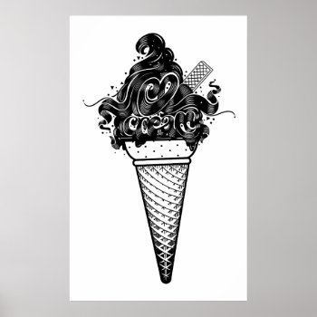 Luca Ionescu "ice Cream" Poster by lucaionescu at Zazzle