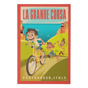 Luca   La Grande Corsa Illustration Faux Canvas Print