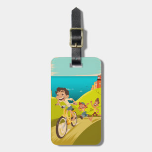 Luca La Grande Corsa Illustration Luggage Tag