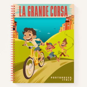 Luca   La Grande Corsa Illustration Notebook