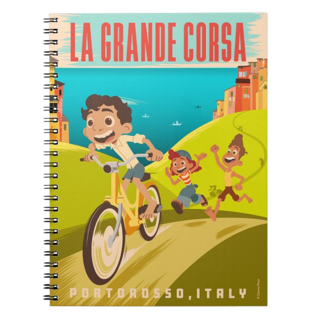 Luca | La Grande Corsa Illustration Notebook (Front)