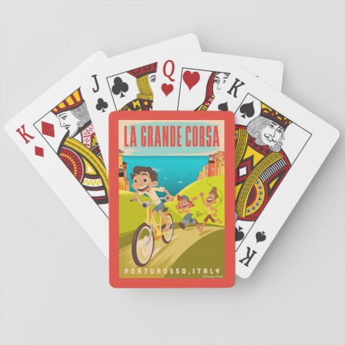 Luca  La Grande Corsa Illustration Playing Cards