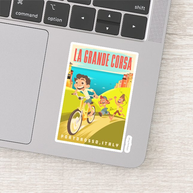 Luca | La Grande Corsa Illustration Sticker (Detail)