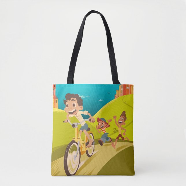 Luca | La Grande Corsa Illustration Tote Bag (Front)
