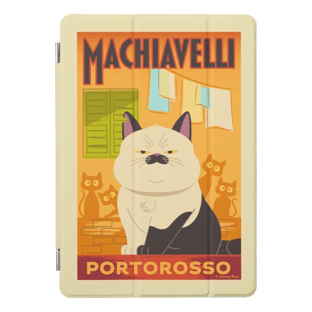Luca | Machiavelli Cat Illustration iPad Pro Cover (Front)