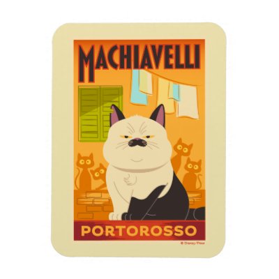 Luca | Machiavelli Cat Illustration Magnet