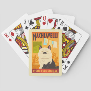 Luca Machiavelli Cat Illustration Playing Cards