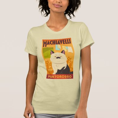 Luca | Machiavelli Cat Illustration T-Shirt