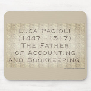 "Luca Pacioli - The Father of Accounting" Mouse Pad