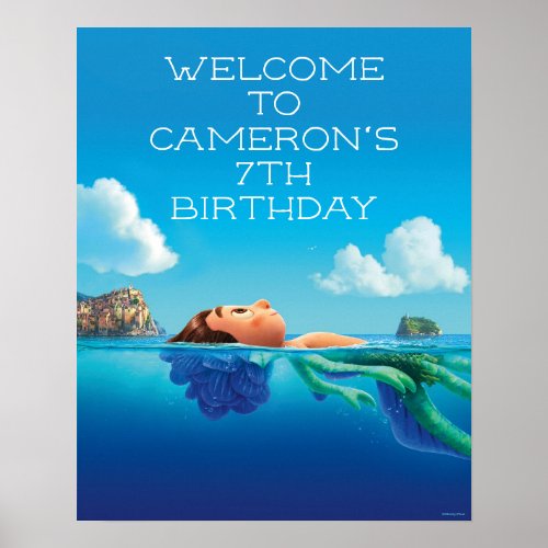 Luca Pool Swim Party Birthday Welcome Sign