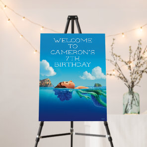Luca Pool Swim Party Birthday Welcome Sign