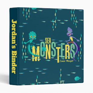 Luca   Sea Monsters Comin' Through! 3 Ring Binder