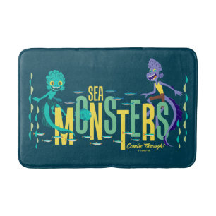 Luca   Sea Monsters Comin' Through! Bath Mat