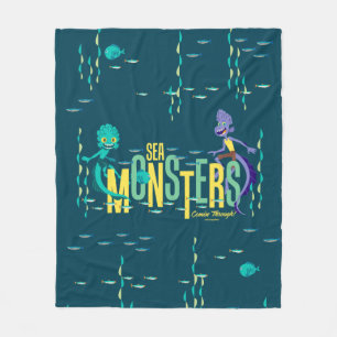 Luca   Sea Monsters Comin' Through! Fleece Blanket