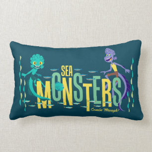 Luca   Sea Monsters Comin' Through! Lumbar Pillow