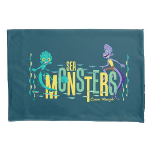 Luca Sea Monsters Comin' Through! Pillow Case