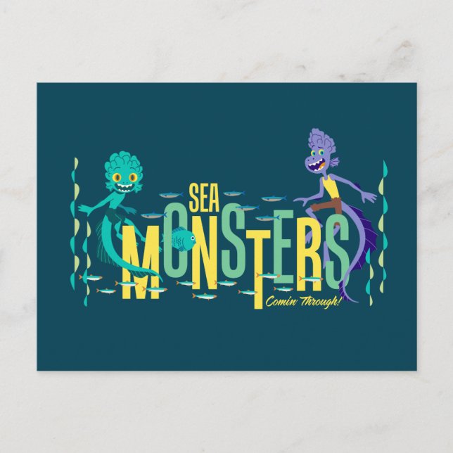 Luca | Sea Monsters Comin' Through! Postcard (Front)