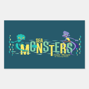 Luca Sea Monsters Comin' Through! Rectangular Sticker