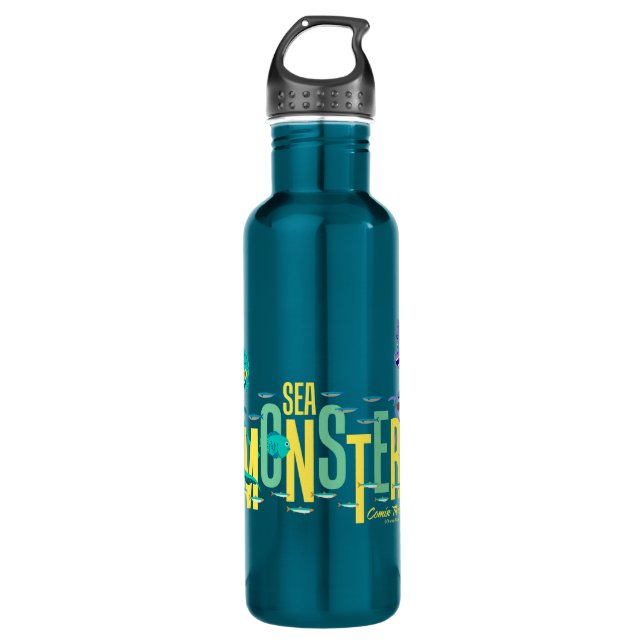 Luca | Sea Monsters Comin' Through! Stainless Steel Water Bottle (Front)