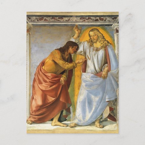 Luca Signorelli Christ and the Doubting Thomas Postcard