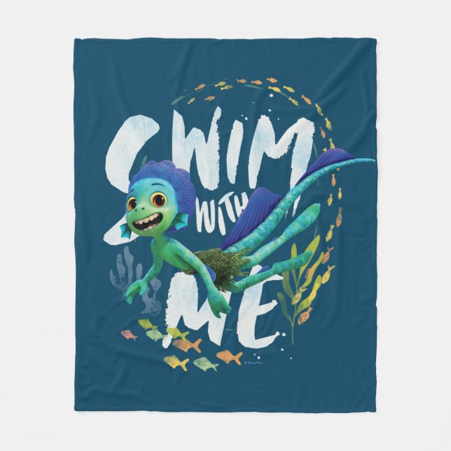 Luca | Swim With Me Fleece Blanket (Front)