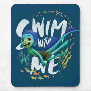 Luca Swim With Me Mouse Pad