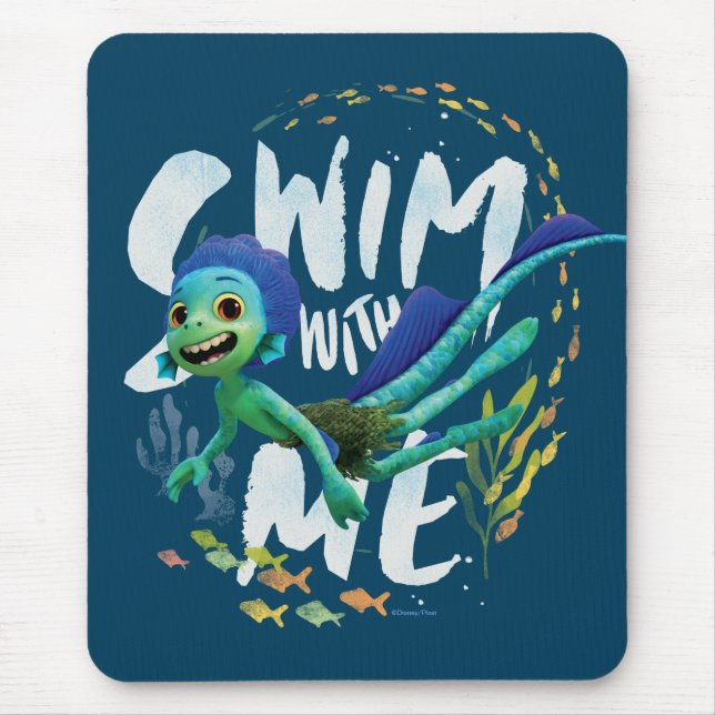 Luca | Swim With Me Mouse Pad (Front)