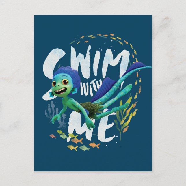 Luca | Swim With Me Postcard (Front)
