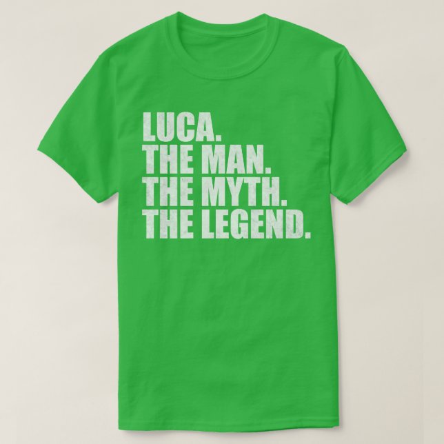 LucaLuca Name Luca given name T-Shirt (Design Front)