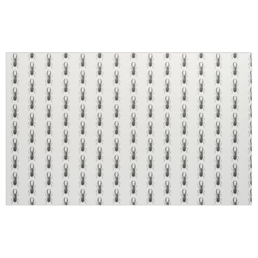 Lucanus Metallicus Beetle Fabric