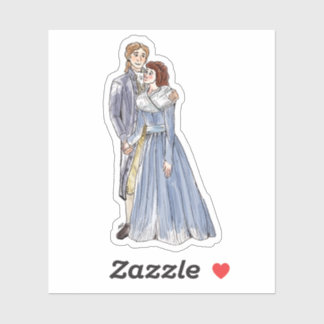 Lucas and Julia Custom-Cut Vinyl Sticker