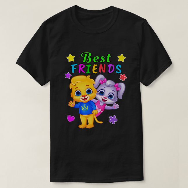 Lucas and Ruby  Best Friends Forever By RV AppStud T-Shirt (Design Front)