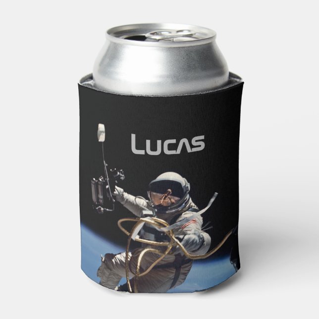 Lucas Astronaut Space Walk Can Cooler (Can Front)