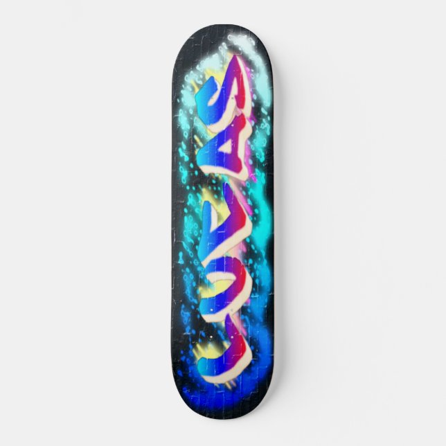 LUCAS Customized Graffiti Skateboard (Front)
