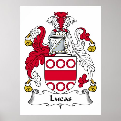 Lucas Family Crest Poster