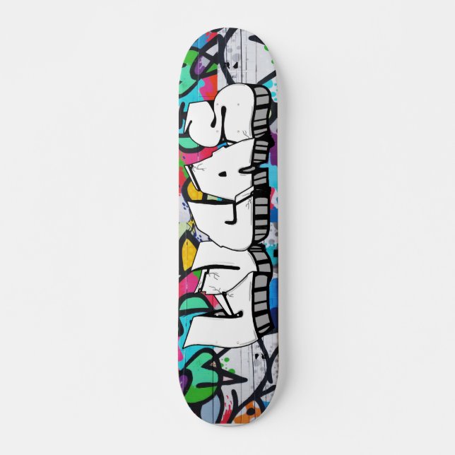 Lucas Graffiti Custom Personalized Cool Skateboard (Front)