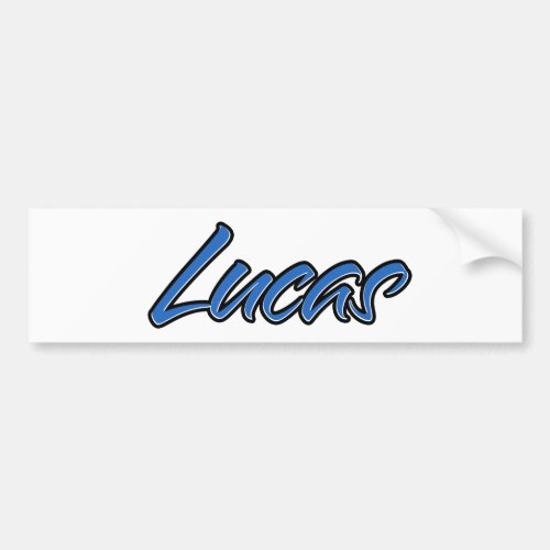 Lucas Name blue Aufkleber Sticker Autoaufkleber