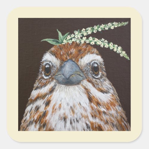 Lucas the song sparrow stickers