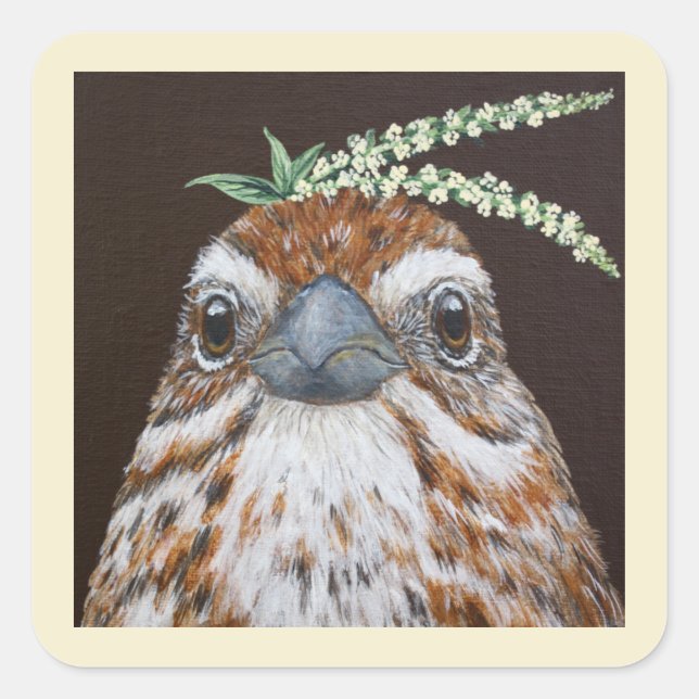 Lucas the song sparrow stickers (Front)