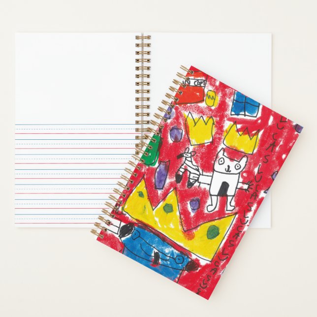 Lucas's Basquiat inspired Notebook (Inside)