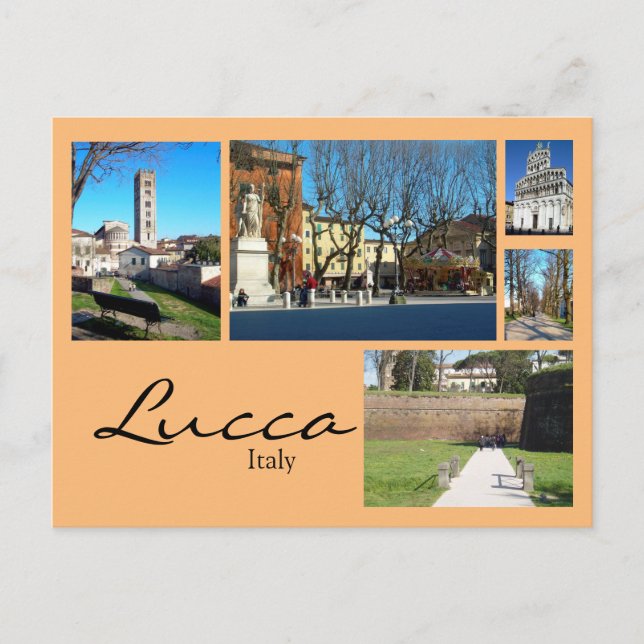 Lucca Collage Postcard (Front)