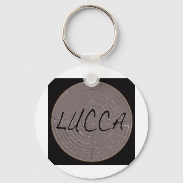 Lucca labyrinth.jpg keychain (Front)