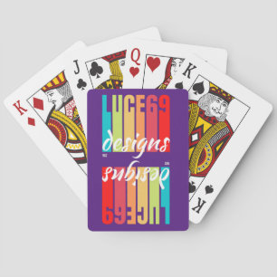 "LUCE69 DESIGNS" logo Poker Cards