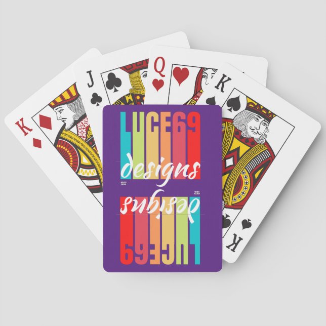 "LUCE69 DESIGNS" logo  Poker Cards (Back)