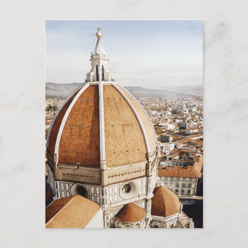 Luce di Firenze The Duomo Italy Watercolor Postcard