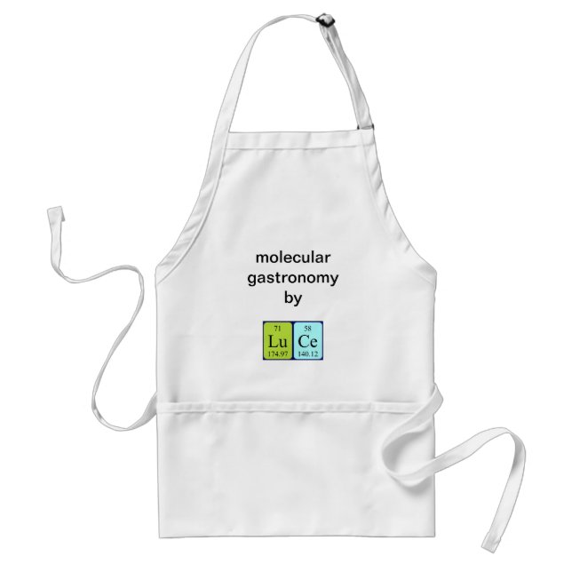 Luce periodic table name apron (Front)