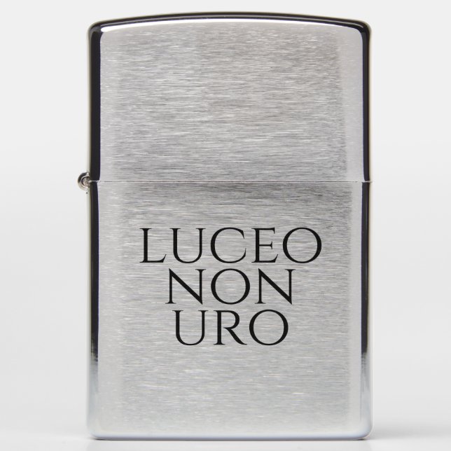 Luceo Non Uro Zippo Lighter (Front)