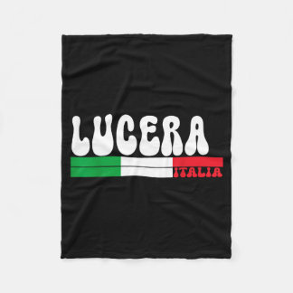 Lucera City Italia Vintage Italy Flag For Travel L Fleece Blanket